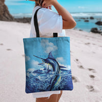 Hawaii Blue Marlin Fishing Tote Bag