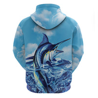 Hawaii Blue Marlin Fishing Zip Hoodie
