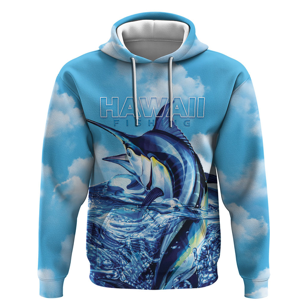 Hawaii Blue Marlin Fishing Zip Hoodie