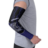 Personalised New Zealand Aotearoa Arm Sleeves Blue Marlin Fishing Maori Pattern LT05 - Polynesian Pride
