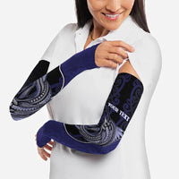 Personalised New Zealand Aotearoa Arm Sleeves Blue Marlin Fishing Maori Pattern LT05 - Polynesian Pride