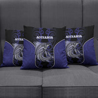 New Zealand Aotearoa Pillow Cover Blue Marlin Fishing Maori Pattern LT05 - Polynesian Pride