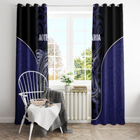New Zealand Aotearoa Window Curtain Blue Marlin Fishing Maori Pattern
