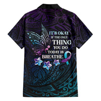 Polynesia Suicide Prevention Awareness Family Matching Long Sleeve Bodycon Dress and Hawaiian Shirt Keep Going The World Needs You LT05 - Polynesian Pride
