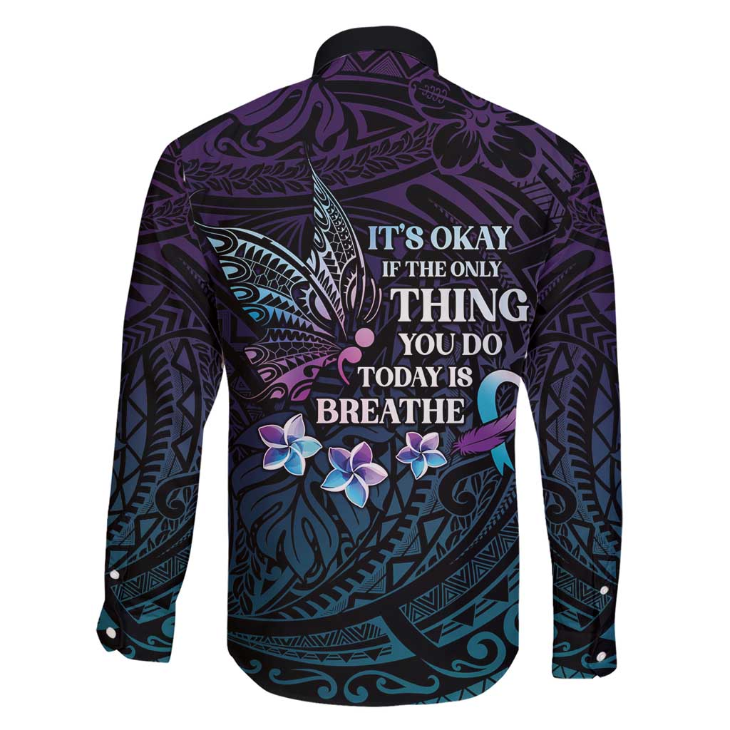 Polynesia Suicide Prevention Awareness Family Matching Short Sleeve Bodycon Dress and Hawaiian Shirt Keep Going The World Needs You LT05 - Polynesian Pride