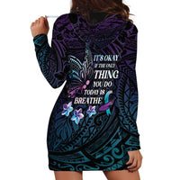 Polynesia Suicide Prevention Awareness Hoodie Dress Keep Going The World Needs You LT05 - Polynesian Pride