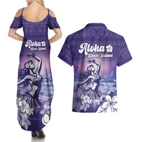 Aloha Hawaii Kauai Island Couples Matching Summer Maxi Dress and Hawaiian Shirt Hula Till You Drop LT05 - Polynesian Pride