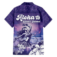 Aloha Hawaii Kauai Island Family Matching Off Shoulder Short Dress and Hawaiian Shirt Hula Till You Drop LT05 - Polynesian Pride