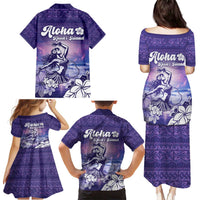 Aloha Hawaii Kauai Island Family Matching Puletasi and Hawaiian Shirt Hula Till You Drop LT05 - Polynesian Pride