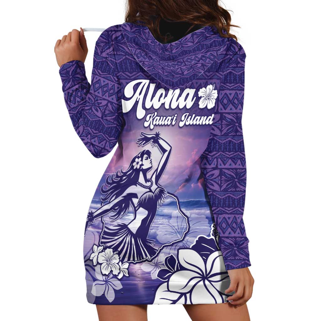 Aloha Hawaii Kauai Island Hoodie Dress Hula Till You Drop LT05 - Polynesian Pride