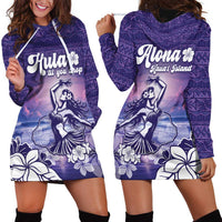 Aloha Hawaii Kauai Island Hoodie Dress Hula Till You Drop LT05 - Polynesian Pride
