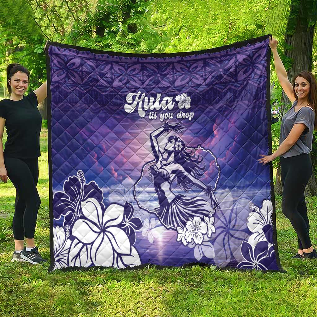 Aloha Hawaii Kauai Island Quilt Hula Till You Drop LT05 - Polynesian Pride