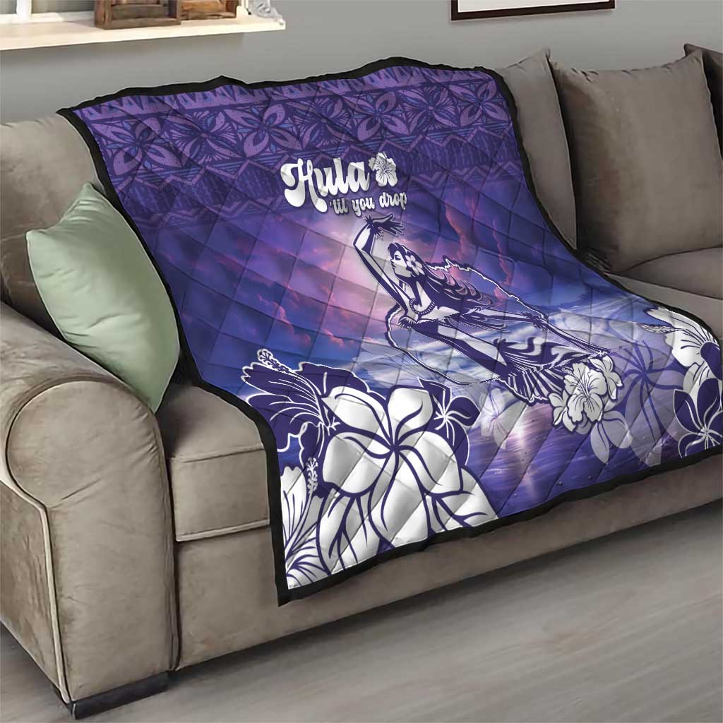 Aloha Hawaii Kauai Island Quilt Hula Till You Drop LT05 - Polynesian Pride
