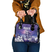 Aloha Hawaii Kauai Island Shoulder Handbag Hula Till You Drop LT05 One Size Purple - Polynesian Pride