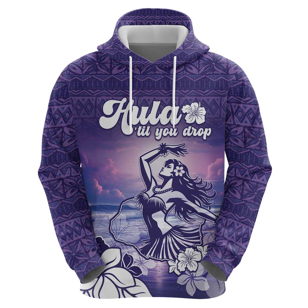 Aloha Hawaii Kauai Island Zip Hoodie Hula Till You Drop LT05 - Polynesian Pride