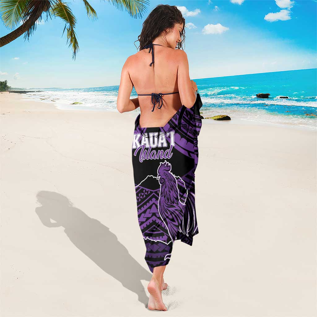 Hawaii Kauai Island Sarong Rooster Tribal Tattoo Simple Style