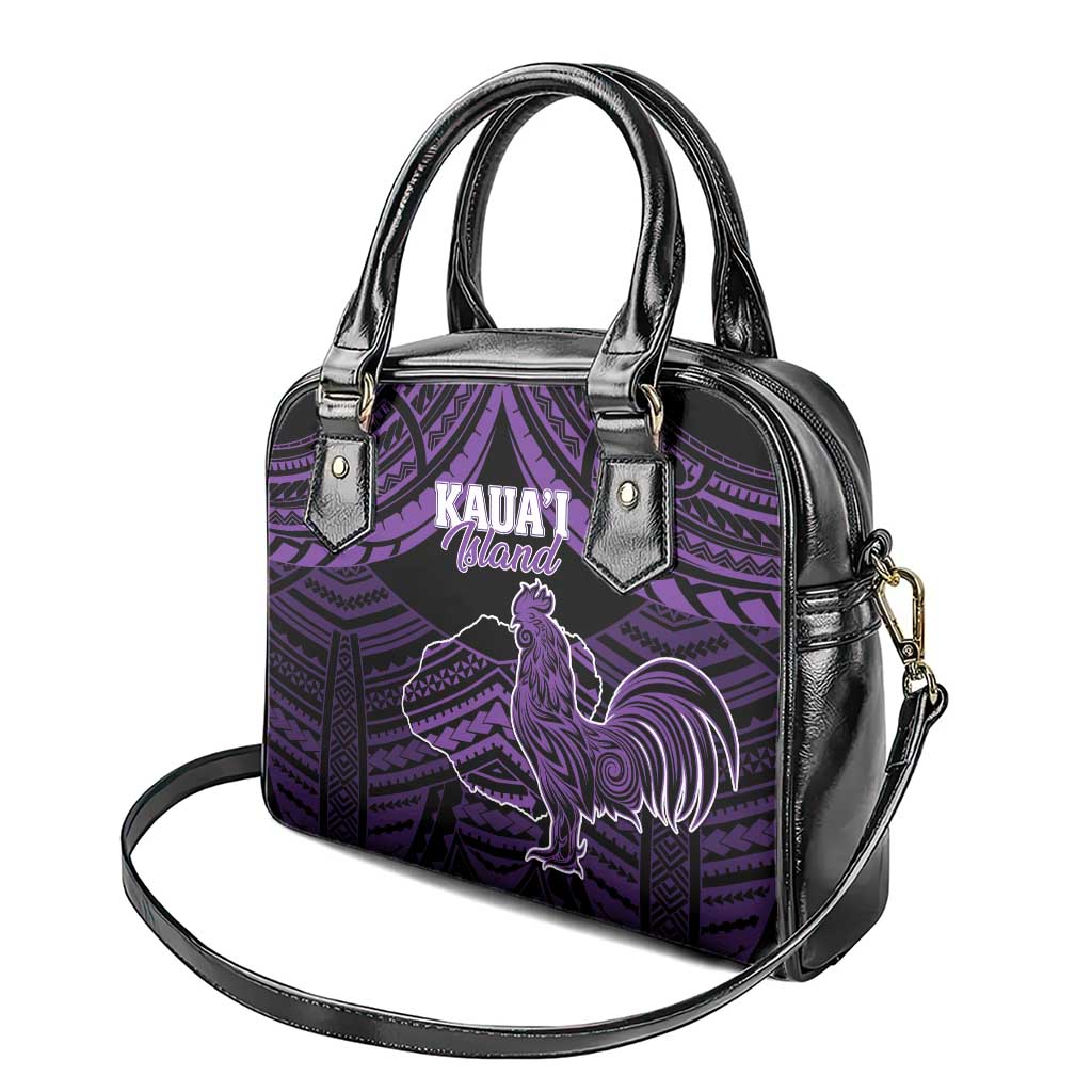 Hawaii Kauai Island Shoulder Handbag Rooster Tribal Tattoo Simple Style