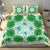 Cook Islands Tivaevae Quilt Bedding Set Beige - Polynesian Pride