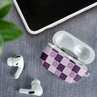 Lavender Manta Ray Hawaiian Quilt Motif AirPods Case LT05 - Polynesian Pride