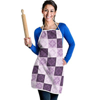 Lavender Manta Ray Hawaiian Quilt Motif Apron LT05 - Polynesian Pride