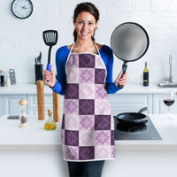 Lavender Manta Ray Hawaiian Quilt Motif Apron LT05 - Polynesian Pride