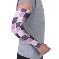 Lavender Manta Ray Hawaiian Quilt Motif Arm Sleeves LT05 - Polynesian Pride