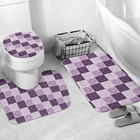 Lavender Manta Ray Hawaiian Quilt Motif Bathroom Set LT05 Mat Set Only (3 pcs) One Size Purple - Polynesian Pride