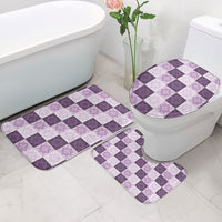 Lavender Manta Ray Hawaiian Quilt Motif Bathroom Set LT05 - Polynesian Pride