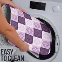 Lavender Manta Ray Hawaiian Quilt Motif Bathroom Set LT05 - Polynesian Pride