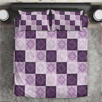 Lavender Manta Ray Hawaiian Quilt Motif Bedding Set LT05 Purple - Polynesian Pride