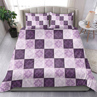 Lavender Manta Ray Hawaiian Quilt Motif Bedding Set LT05 - Polynesian Pride