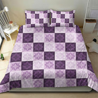Lavender Manta Ray Hawaiian Quilt Motif Bedding Set LT05 - Polynesian Pride