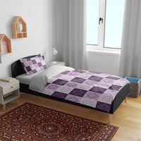Lavender Manta Ray Hawaiian Quilt Motif Bedding Set LT05 - Polynesian Pride