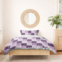 Lavender Manta Ray Hawaiian Quilt Motif Bedding Set LT05 - Polynesian Pride