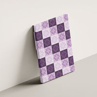 Lavender Manta Ray Hawaiian Quilt Motif Canvas Wall Art LT05 - Polynesian Pride