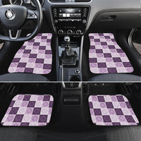 Lavender Manta Ray Hawaiian Quilt Motif Car Mats LT05 Set 4pcs Purple - Polynesian Pride