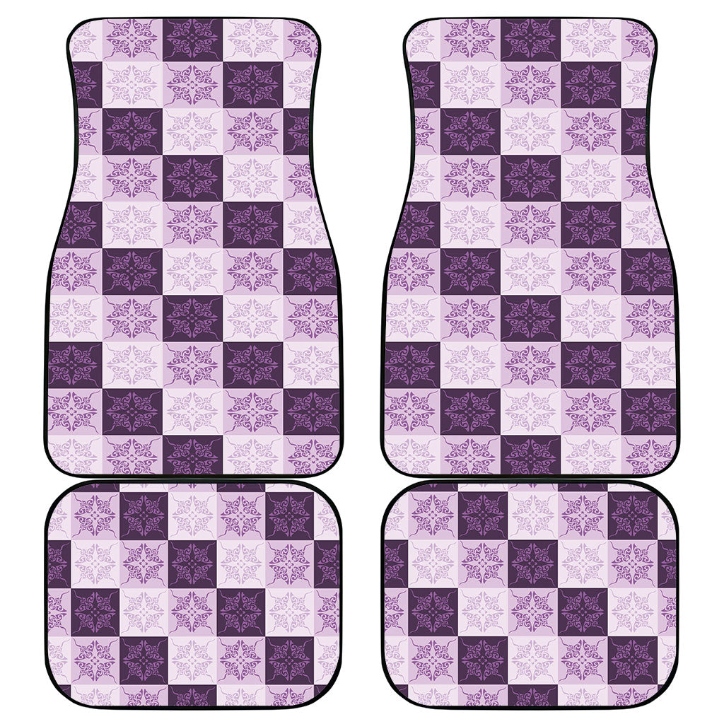 Lavender Manta Ray Hawaiian Quilt Motif Car Mats LT05 - Polynesian Pride