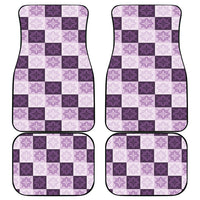 Lavender Manta Ray Hawaiian Quilt Motif Car Mats LT05 - Polynesian Pride