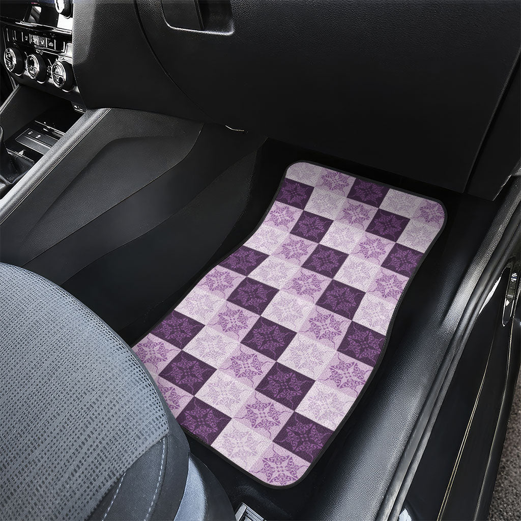 Lavender Manta Ray Hawaiian Quilt Motif Car Mats LT05 - Polynesian Pride