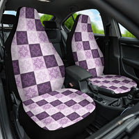 Lavender Manta Ray Hawaiian Quilt Motif Car Seat Cover LT05 One Size Purple - Polynesian Pride