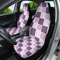 Lavender Manta Ray Hawaiian Quilt Motif Car Seat Cover LT05 - Polynesian Pride