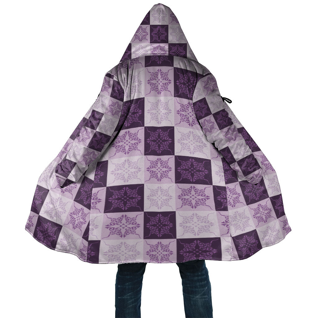 Lavender Manta Ray Hawaiian Quilt Motif Cloak LT05 Unisex Purple - Polynesian Pride