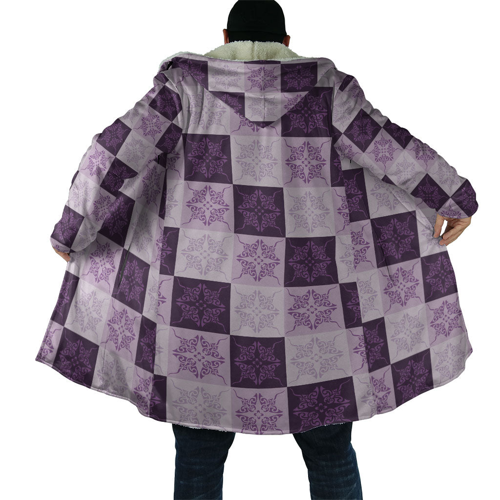 Lavender Manta Ray Hawaiian Quilt Motif Cloak LT05 - Polynesian Pride