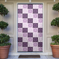 Lavender Manta Ray Hawaiian Quilt Motif Door Cover LT05 Purple - Polynesian Pride
