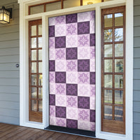 Lavender Manta Ray Hawaiian Quilt Motif Door Cover LT05 - Polynesian Pride