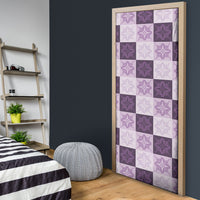 Lavender Manta Ray Hawaiian Quilt Motif Door Cover LT05 - Polynesian Pride