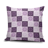 Lavender Manta Ray Hawaiian Quilt Motif Pillow Cover LT05 Purple - Polynesian Pride