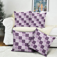 Lavender Manta Ray Hawaiian Quilt Motif Pillow Cover LT05 - Polynesian Pride