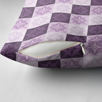 Lavender Manta Ray Hawaiian Quilt Motif Pillow Cover LT05 - Polynesian Pride