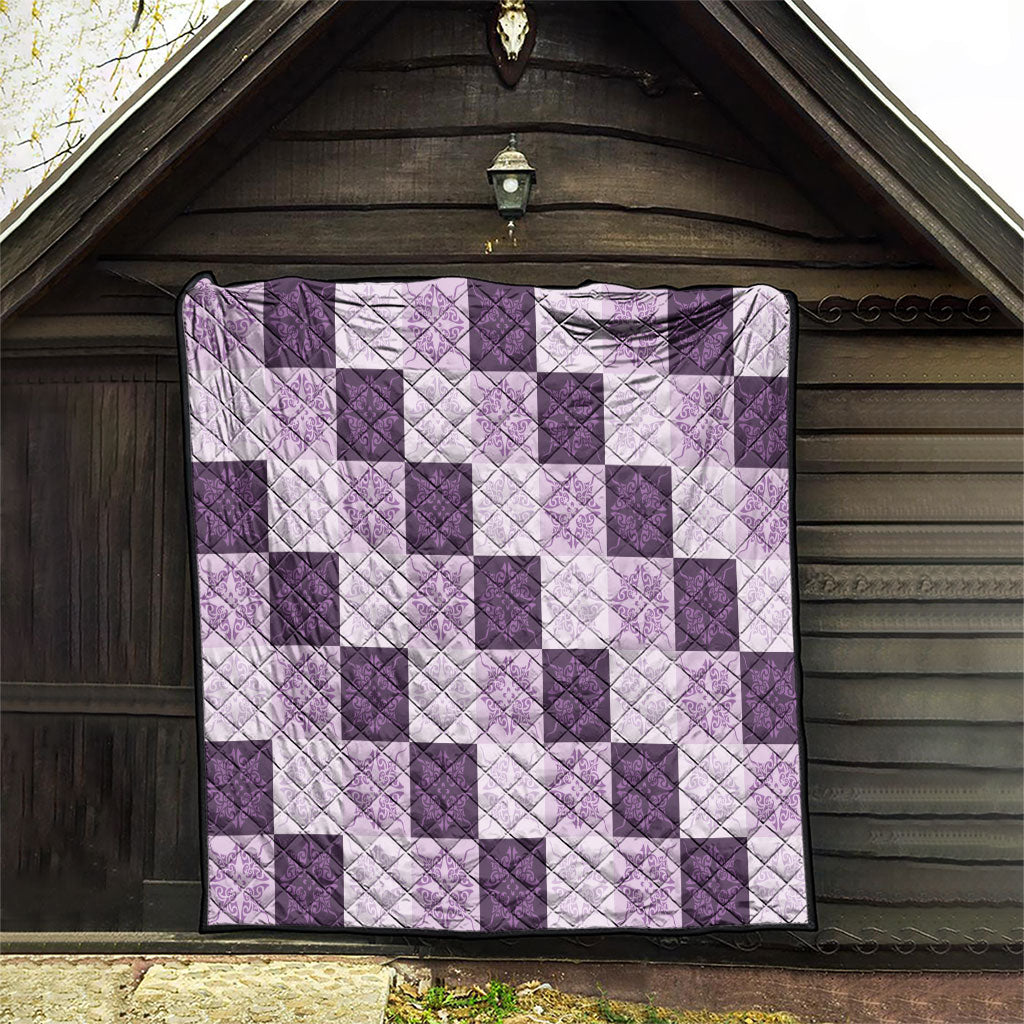 Lavender Manta Ray Hawaiian Quilt Motif Quilt LT05 - Polynesian Pride